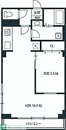 日生住宅小金井マンション 1LDKの間取図画像