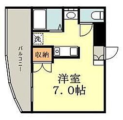 ヴァンベール小川 ワンルームの間取図画像