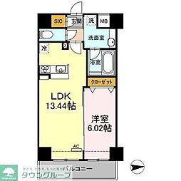 SORA 1LDKの間取図画像