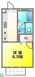 dieBlume 1Kの間取図画像