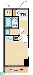 エミネンス東村山 ワンルームの間取図画像