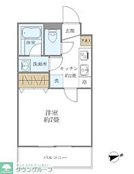アズキャビンズ 1Kの間取図画像