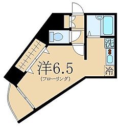 HF国分寺レジデンス 1Kの間取図画像