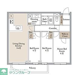 間取図画像 3LDK