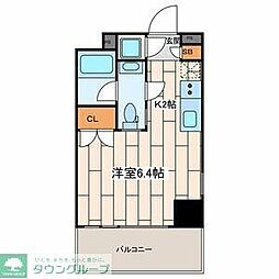 Ｐｒｅｍｉｕｍ　Ｒｅｓｉｄｅｎｃｅ　Ｋａｗａｓａｋｉ 3階1Kの間取り