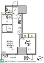 間取図画像 1LDK