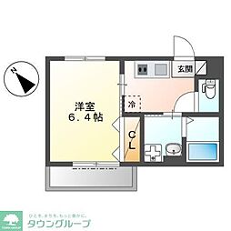 A.C.Grandage 1Kの間取図画像