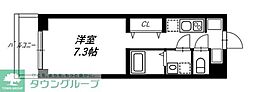 リヴシティ蒲田イースト ワンルームの間取図画像