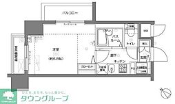 フェニックス横濱関内BAYMARKS 1Kの間取図画像
