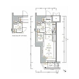 Genovia川崎3 1Kの間取図画像
