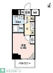 MAXIV横浜吉野町NORTH 1Kの間取図画像