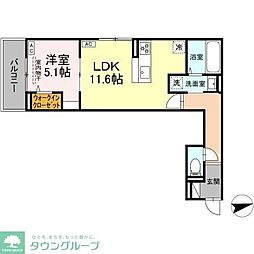 D Paina Egawa I 1LDKの間取図画像
