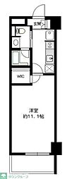 COMODO鶴見中央 1Kの間取図画像