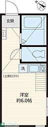 パークウェイ鶴見 ワンルームの間取図画像