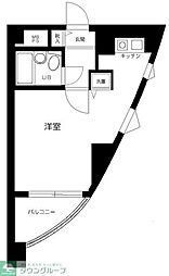 日神パレス生麦 1Kの間取図画像