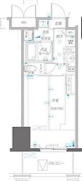 ZOOM川崎EAST 1Kの間取図画像
