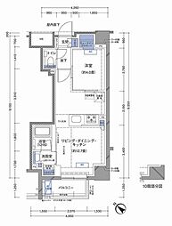 ラティエラ横濱大通り公園 1LDKの間取図画像