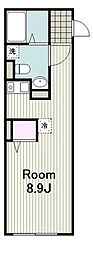 NOZOMIO川崎north ワンルームの間取図画像