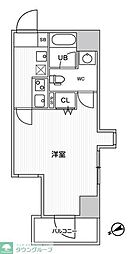GRACIAPLACE川崎駅前 1Kの間取図画像