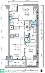 品川区東品川4丁目マンション 2LDKの間取図画像