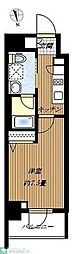 リクエスト東京西六郷 1Kの間取図画像