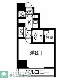 スパシエフェリーチェ川崎 1Kの間取図画像