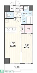 ソレアード富士見 1LDKの間取図画像
