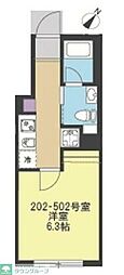 Sol Levante YOKOHAMA 1Kの間取図画像