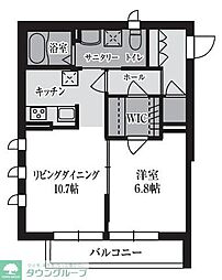 T'sガーデン川崎大師1 1LDKの間取図画像