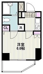 ヴェルト川崎 1Kの間取図画像