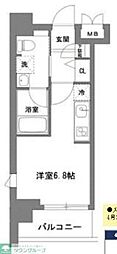 TLRレジデンス川崎大師 ワンルームの間取図画像