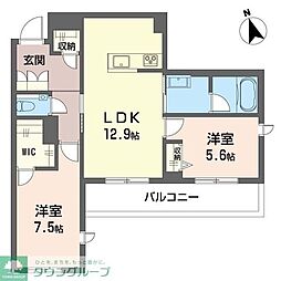 グラン セノーテ 2LDKの間取図画像