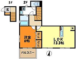 間取図画像 1LDK
