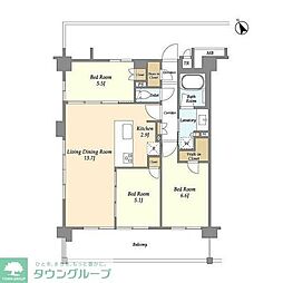 サムティレジデンス藤が丘 3LDKの間取図画像