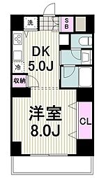 ヴェルデ藤ケ丘 1DKの間取図画像