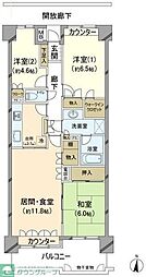 溝の口北パーク・ホームズ 3LDKの間取図画像