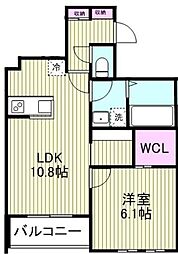 SOLANA I 1SLDKの間取図画像