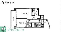 ラヴィッサン 1LDKの間取図画像