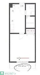 QUIET CRAB HOUSE BORGO(ボルゴ) 1Kの間取図画像