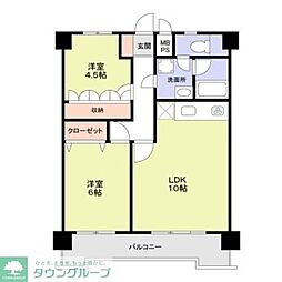 スミノ藤沢 2LDKの間取図画像