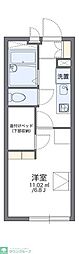 レオパレス滝ノ分 1Kの間取図画像