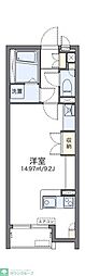 レオネクストハーモニー ワンルームの間取図画像
