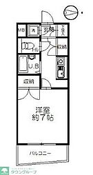 イーストピーク5ビル 1Kの間取図画像