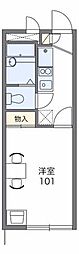 レオパレスフレッシュ4 1Kの間取図画像