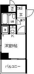日神パレステージ藤沢 ワンルームの間取図画像