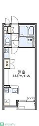 レオネクストAqua ワンルームの間取図画像