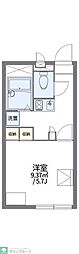 レオパレスKI 1Kの間取図画像