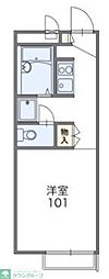 レオパレスカメリア参番館 1Kの間取図画像