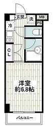 エクセラ大船 ワンルームの間取図画像