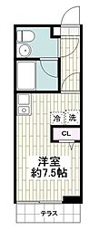 ガーデンコート藤沢 ワンルームの間取図画像